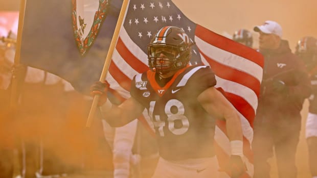 Virginia Tech Flag Bearer